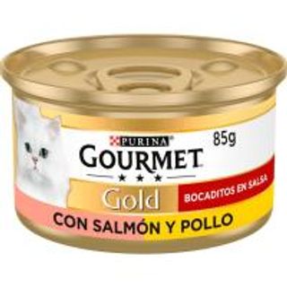 Alimento De Salmón-Pollo Friskies Gourmet Gold, Lata 85 G (3363611)