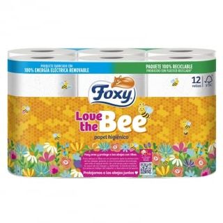 Papel Higiénico Love The Bee Foxy 12 Rollos