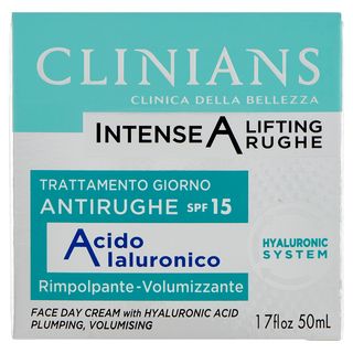 Clinians Intense A Lifting Rughe Trattamento Giorno Antirughe SPF15 Acido Ialuronico 50 mL