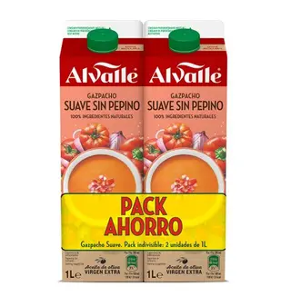 Gazpacho Alvalle Bipack Suave 2 L
