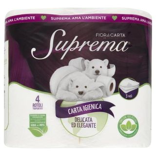 Fior di Carta Lifestyle Suprema Carta Igienica Delicata ed Elegante 3 veli 4 pz