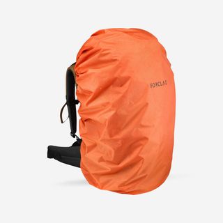 Funda Impermeable Básica Para Mochila De Trekking 70/100L Forclaz Talla Única Naranja