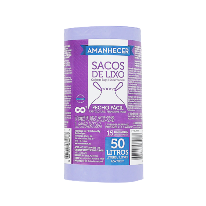 Amanhecer Saco Lixo Perfumado 50L