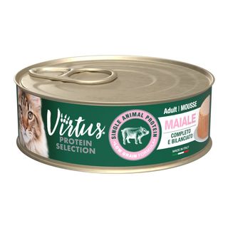 Virtus cat p.s. mousse gr.85 maiale new