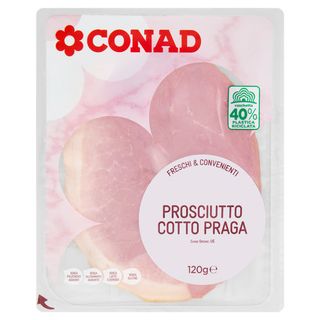 CONAD Freschi & Convenienti Prosciutto Cotto Praga 120 g - 8003170066731