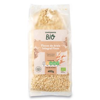Flocos Aveia Integral Finos Continente Bio (emb.400 gr)