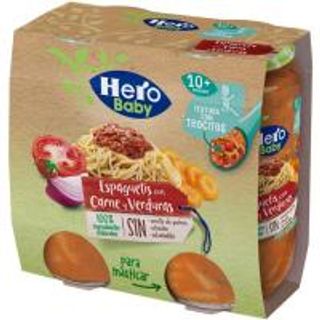 Tarrito Trozos De Espaguetis Carne Y Verdura Hero Pack 2X235 Gr. (25249996)