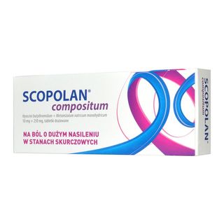 Scopolan compositum, 10 mg+250 mg, tabletki powlekane, 10 sz
