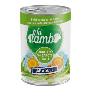 Hi lamb dog adult lattina 400g agnello con carote e piselli