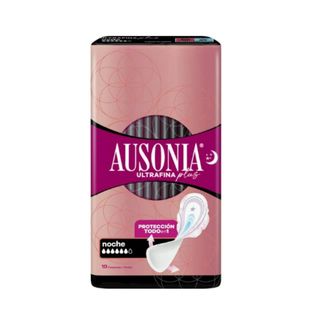 AUSONIA Compresa Ultrafina Noche Con Alas 10 Unidades (292679)