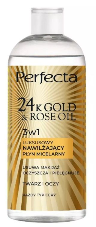 Perfecta Oczyszczanie 24K Luksusowy płyn micelarny każdy typ cery