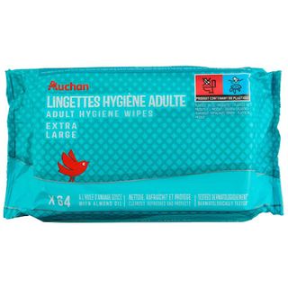TOALHITAS INCONTINÊNCIA AUCHAN ADULTO 64UN