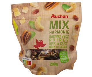 Mezcla de Frutas y Frutos Secos (Mix Harmonie) Producto Alcampo 200 G.