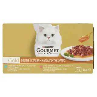 Gourmet Gold Del.Salsa Salm/Tonno G85X4