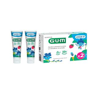 Junior Gel Dentífrico Tutti Frutti Para 7+ Años 2 X 50 Ml Gum (7630019904421)
