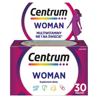Centrum Woman, witaminy i minerały dla Kobiet, tabletki, 30 szt.