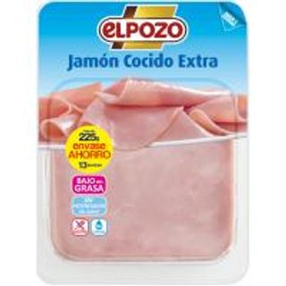 Jamón Cocido Extra Elpozo, Bandeja 225 G (23511793)