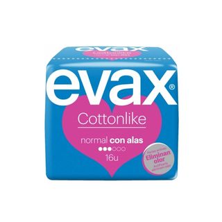 Compresa Normal Con Alas Evax 16 Unidades