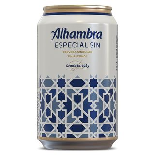 Cerveza sin Alcohol Alhambra Lata 33 Cl.