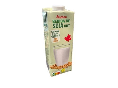 BEBIDA AUCHAN SOJA SEM GLÚTEN 1L