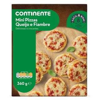 Mini Pizzas Queijo e Fiambre Continente (emb. 360 gr)