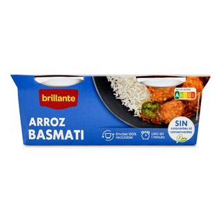 Vasos De Arroz Basmati Brillante 2 X 125 G