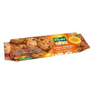 FLORBÚ Cookies Integrales Muesli-Naranja-Pasas, 120G