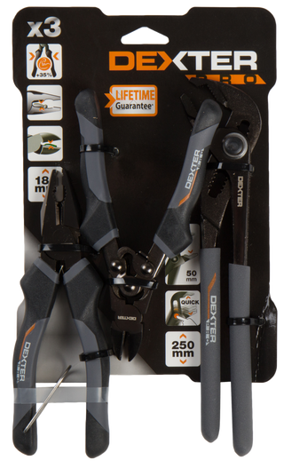 Conj. 3 Alicates Dexter Pro (18805448)