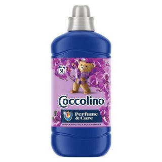 Coccolino Purple Orchid & Blueberries Płyn do płukania tkanin o zapachu orchidei i czarnych jagód 1275 ml