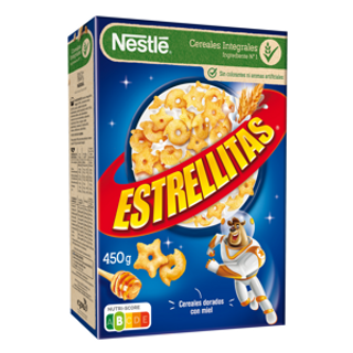 Cereales Estrellitas Miel Nestle 450Gr.