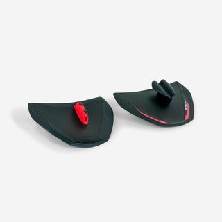 Palas Natación Finger Paddles 900 Quick'In Negro Rojo Talla Única Negro