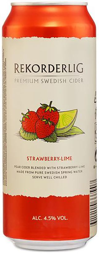 Rekorderlig sidra de fresa y lima lata 50 cl