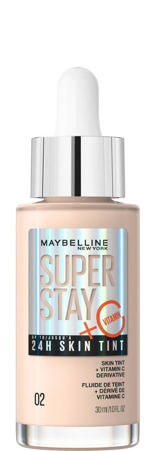Maybelline Super Stay 24H Skin Tint Długotrwały podkład rozświetlający 02