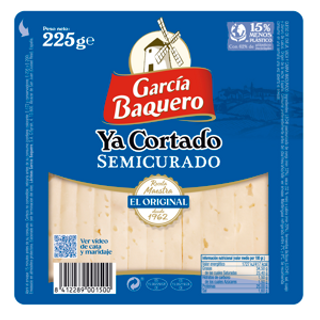 Queso Semicurado Cortado Garcia Baquero 250Gr.