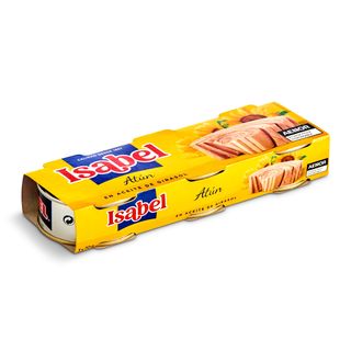 Atún En Aceite Girasol Isabel Lata 3 X 52 G