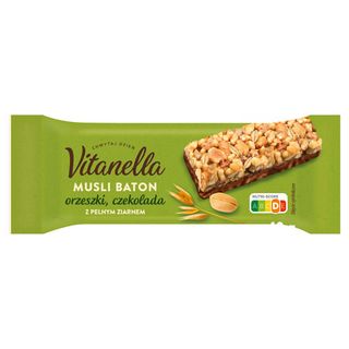 Vitanella Baton musli orzeszki-czekolada, 40 g