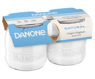 Yogur Natural Danone Original 2 X 130 G.