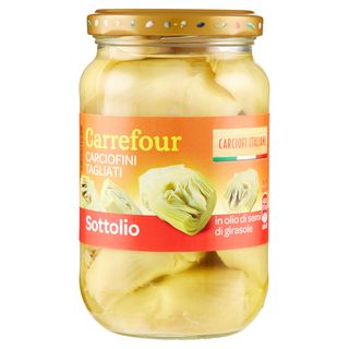 Carrefour Sottolio Carciofini Tagliati In Olio Di Semi Di Girasole 340 G