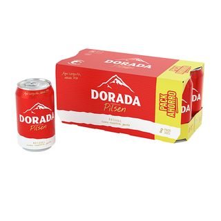 Dorada cerveza pack lata 8 x 33 cl