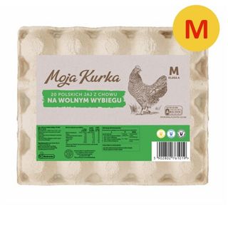 Moja Kurka Jaja M z chowu na wolnym wybiegu kl. A, 20 szt.