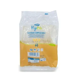 40 cucchiaini compostabili
