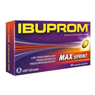 Ibuprom Max Sprint 400 mg 20 kapsułek