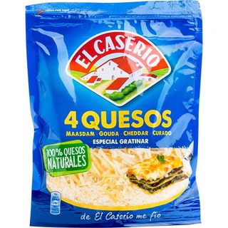 EL CASERÍO Queso 4 Quesos Rallado 120 G
