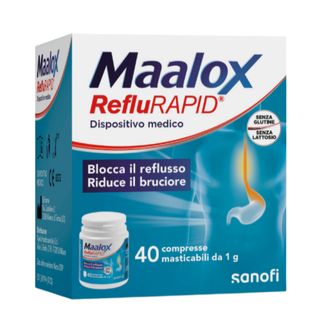 Maalox Reflurapid Reflusso E Bruciore Di Stomaco 40 Compresse