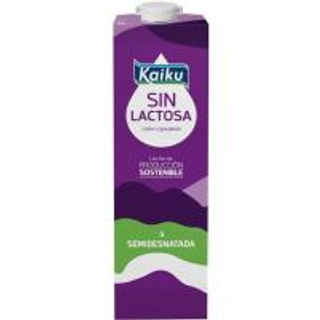 Leche Semidesnatada Sin Lactosa Kaiku, Brik 1 Litro