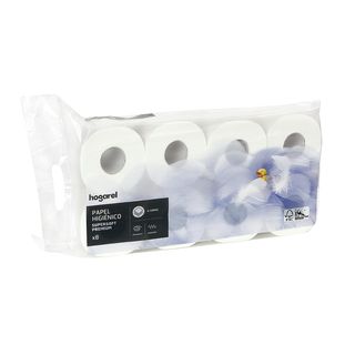 Papel Higiénico Suave 4 Capas Hogarel 8 Uds (278769)