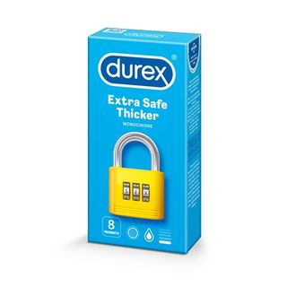 Durex Prezerwatywy Extra Safe Thicker, 8 szt.