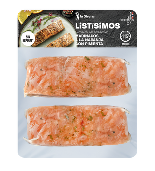 Lomos De Salmón A La Naranja Pack 2 Uds. 250 Gr.