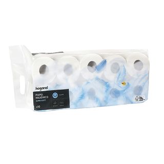 Papel Higiénico Super Suave No Compacto Hogarel 10 Uds (278767)