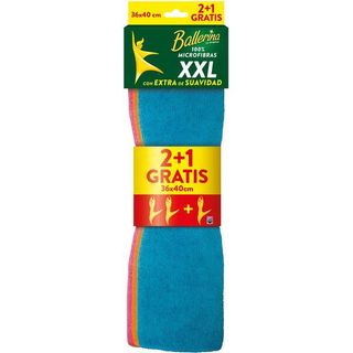 Bayeta Microfibra Ballerina, Pack 2+1 Ud Gratis